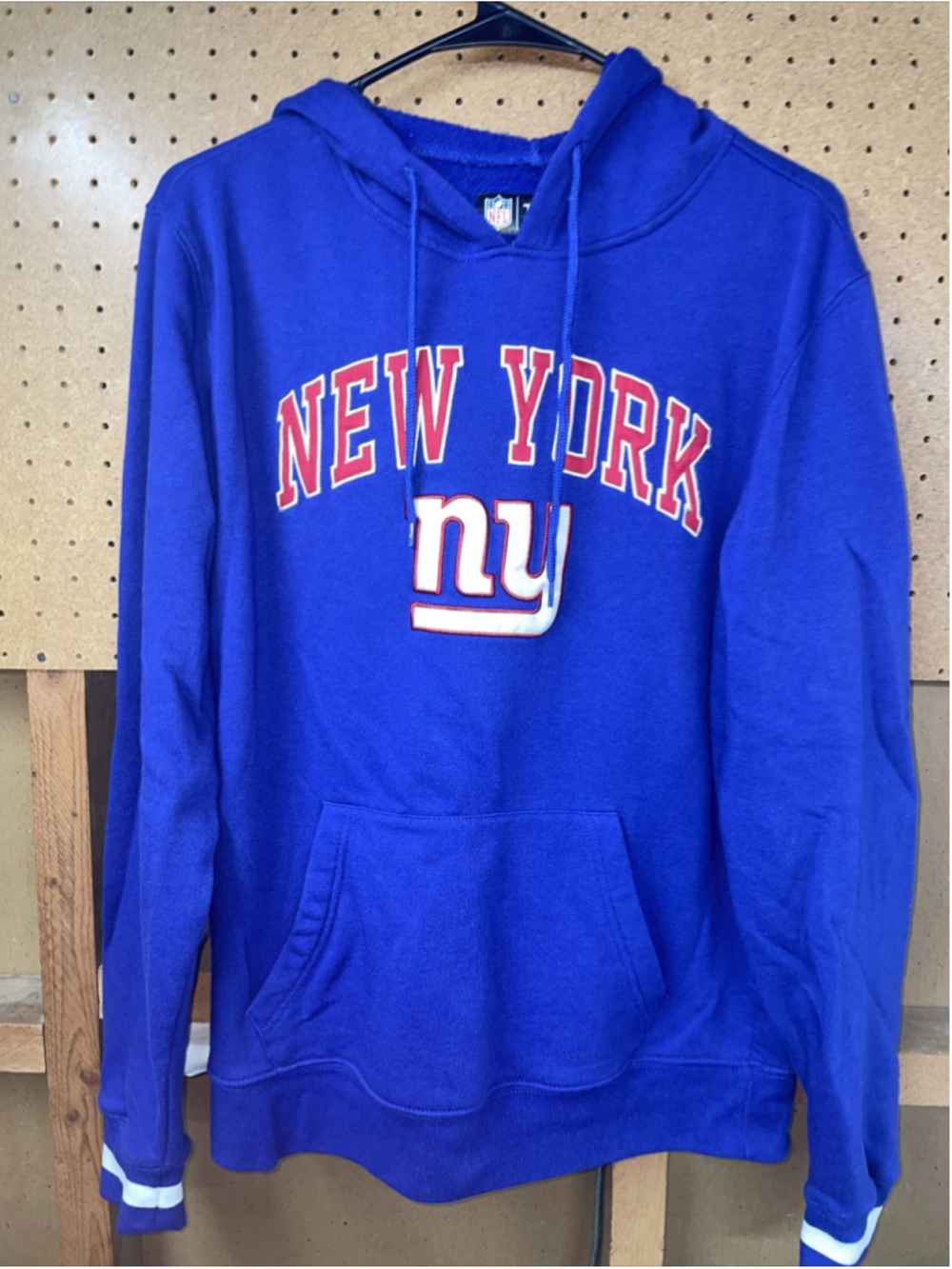 New York Giants NFL Team Apparel Adult Size Small Hooded Sweatshirt